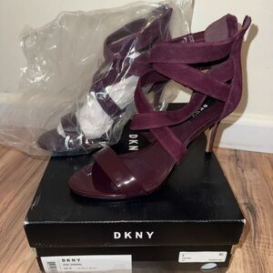 DKNY Women's Elegant Burgundy Heels